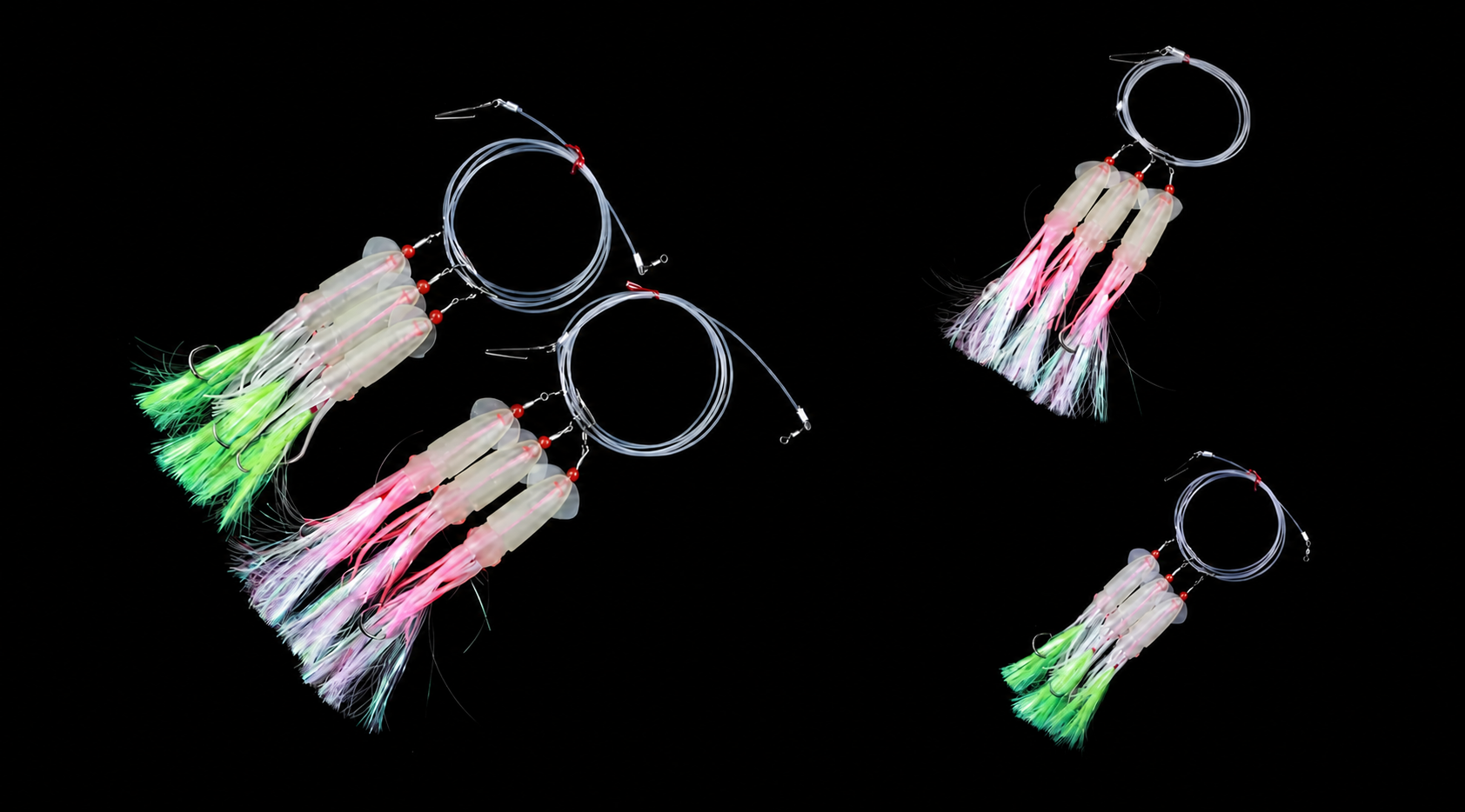 Three-Hook Feathered Squid Rig