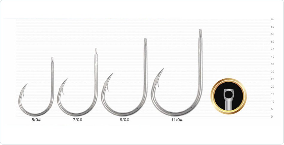 H18401 Slow Jigging Single Hook catalog reference sizes