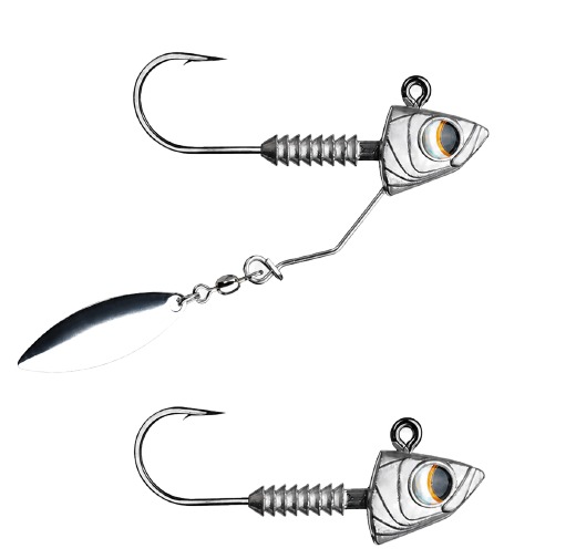 Catalog reference Fish-Head Underspin Jig catalog reference sizes